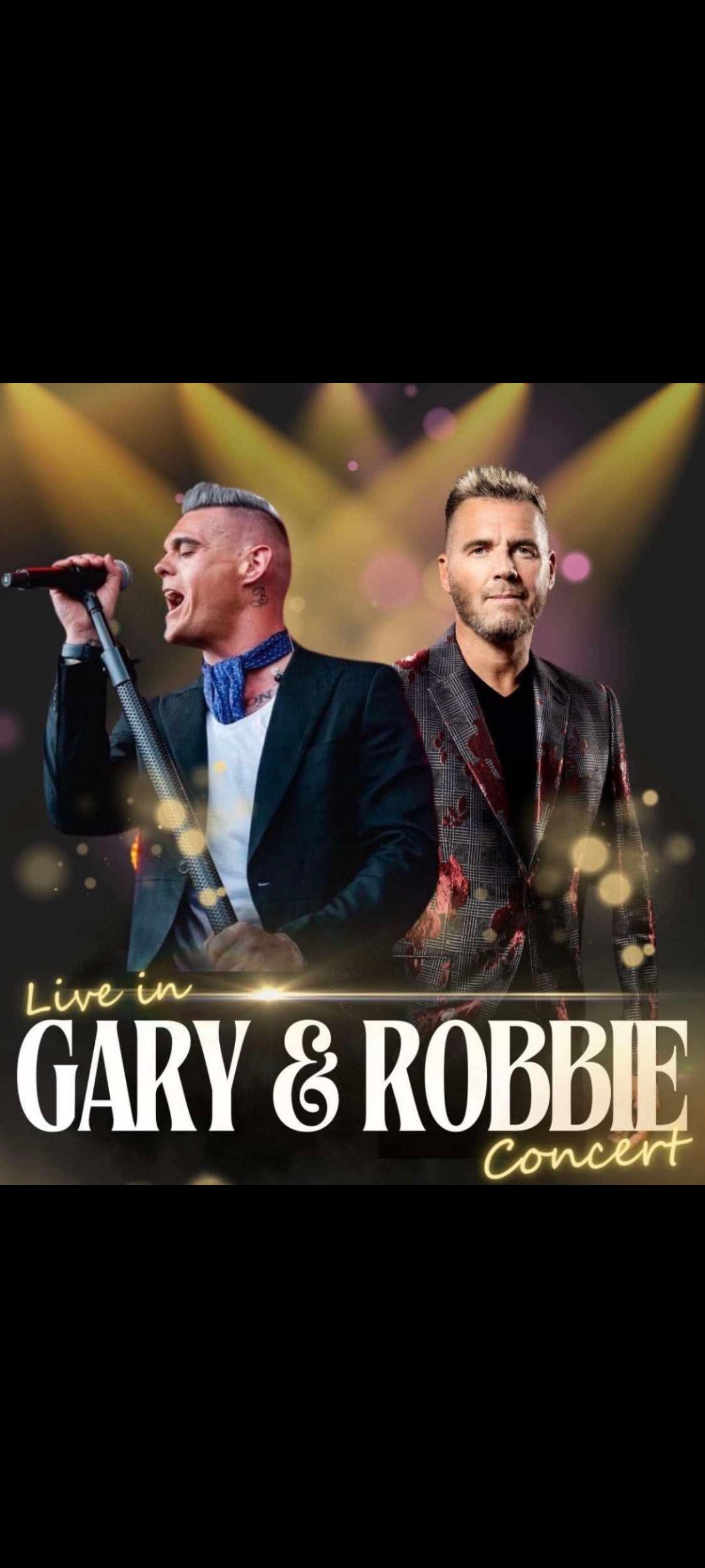 Gary Barlow and Robbie Williams tribute spectacular